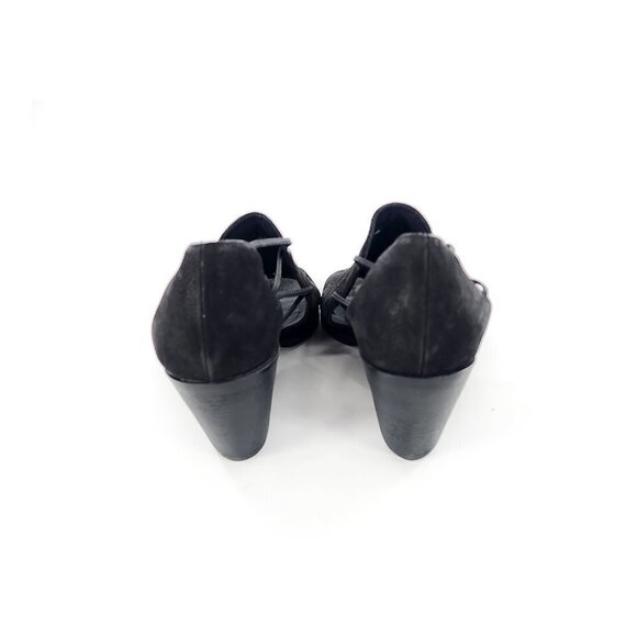 EILEEN FISHER Nikki Peep Toe Sandal Black - Picture 9 of 15